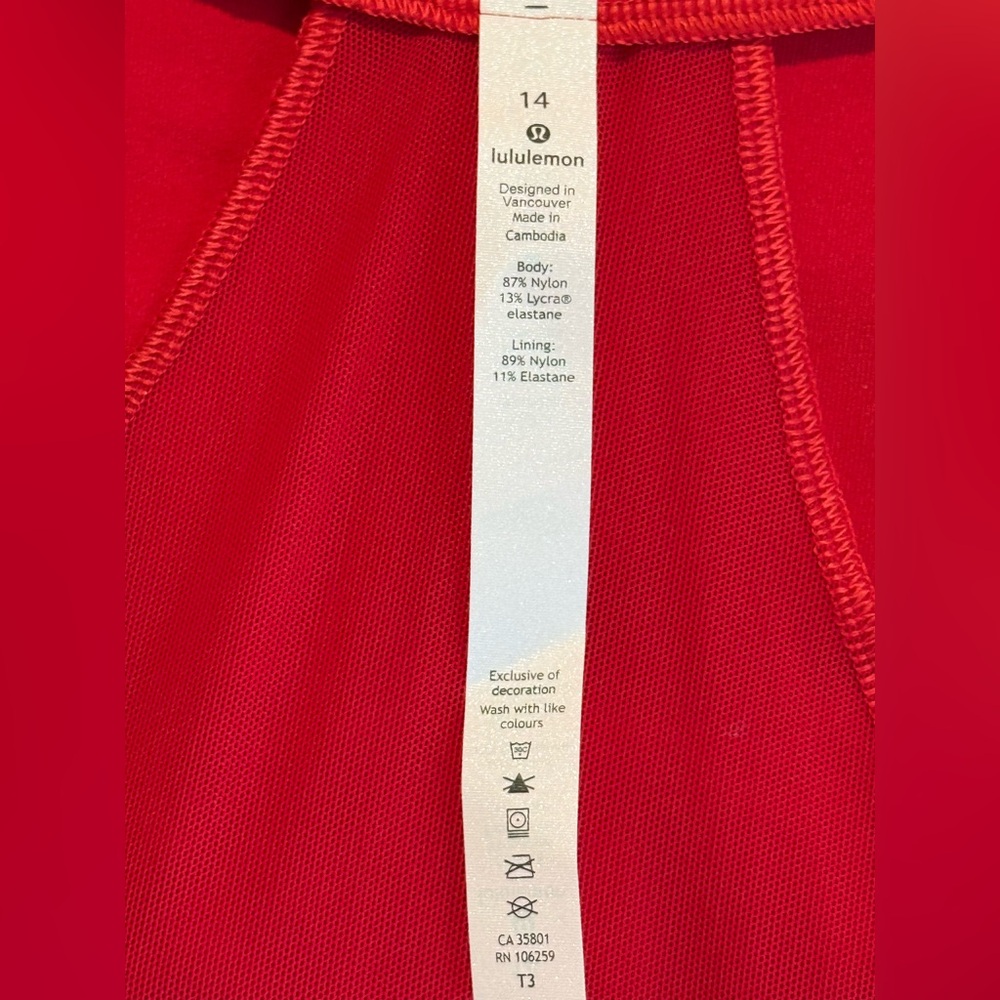 LULULEMON DEFINE JACKET DARK RED sz 14 EUC - Picture 7 of 8